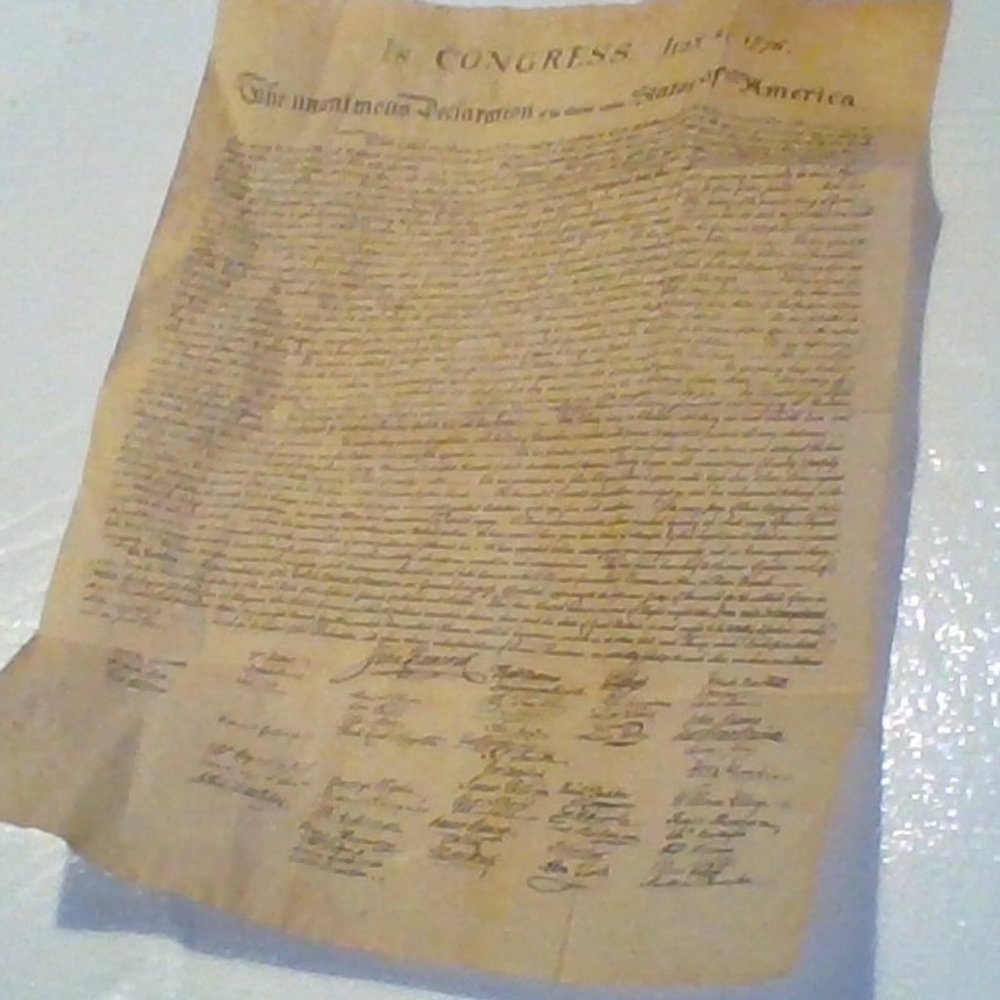 The declaration of independence